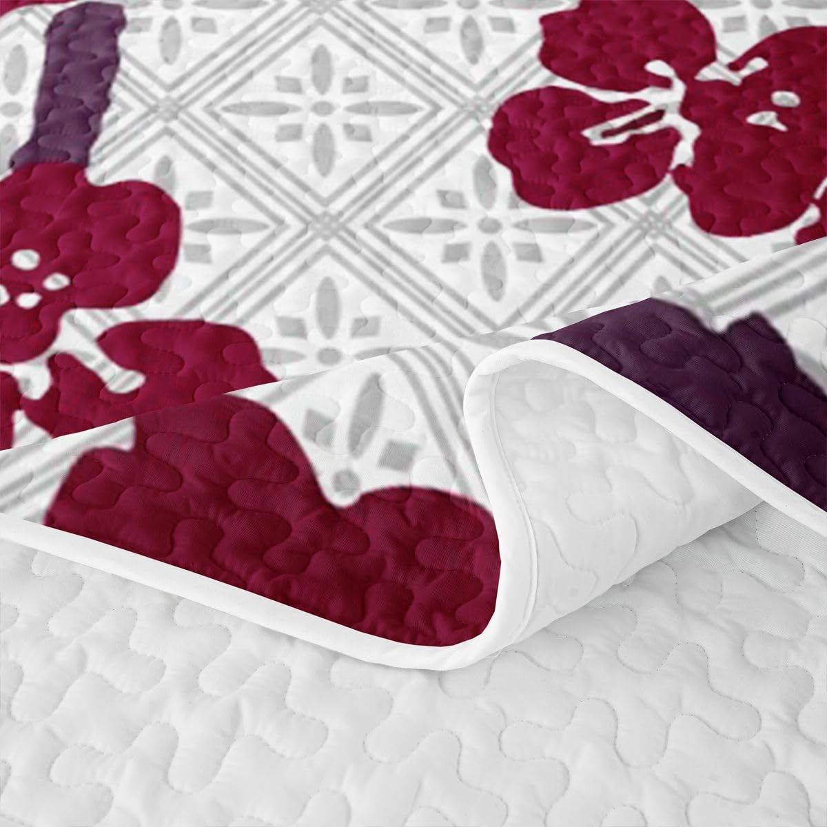 Homewish Cherry Blossom - Set copripiumino king size, 3 pezzi