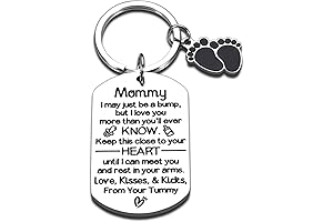 New Mom Keychain: Valentine's Day Gift for Expectant Mothers.