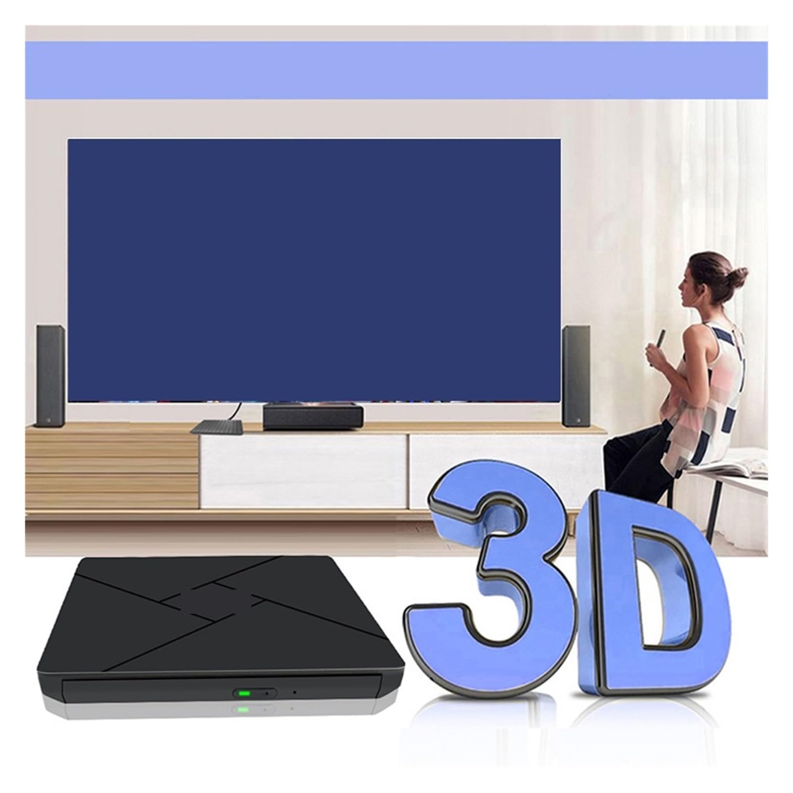 unità Ottica for Masterizzazione Blu-Ray Esterna for Laptop unità Dvd Blu-Ray USB 3.0 Masterizzatore Dvd unità Blu-Ray Porta Hdmi1080p