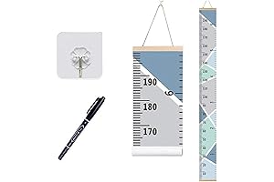 Growth Chart Wall Hanging for Boys - Track Your Kid's Developmental Journey...