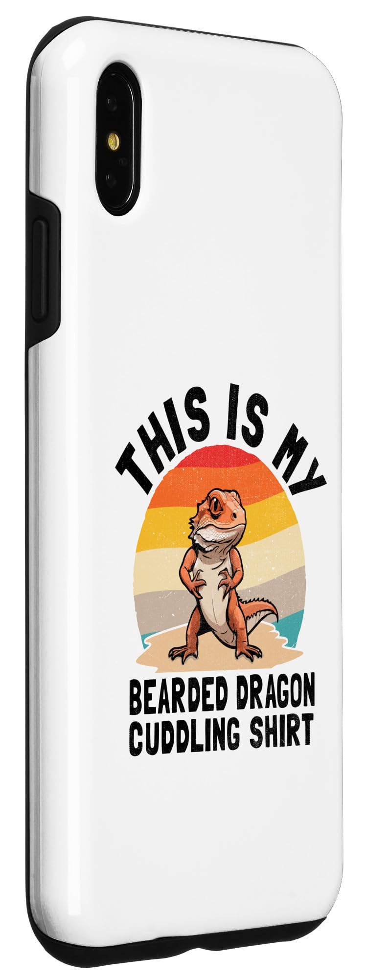 iPhone XS Max This Is My Bearded Dragon Cuddling Bearded Dragon Lizard Case - Image 3
