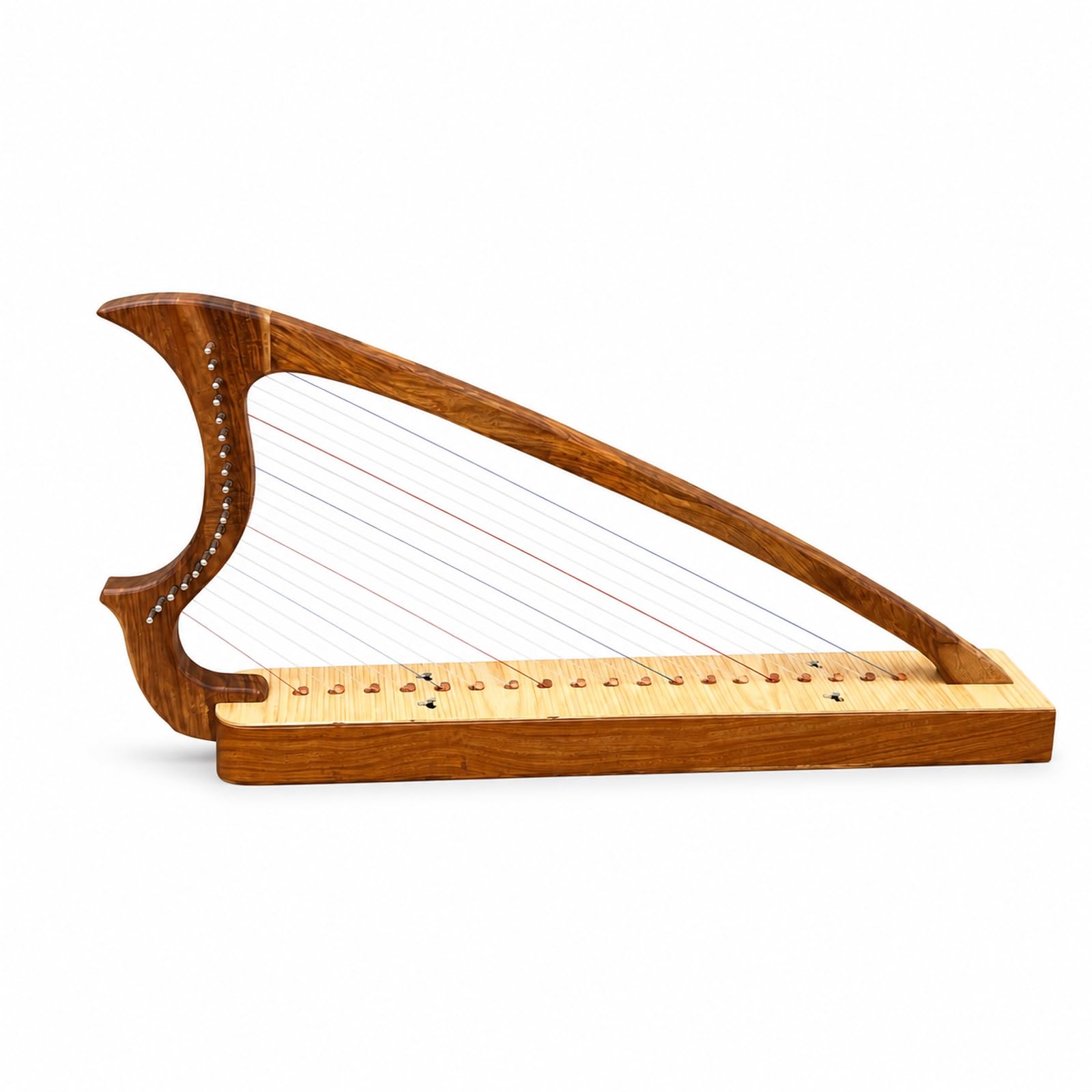 Uzman Harfen 19 Saiten Gothic Harfe Keltische Harfe aus Palisander Echtholz mit Tasche, Stimmschlüssel und Ersatzsaiten, Folk Harp für anspruchsvolle Einsteiger und Fortgeschrittene