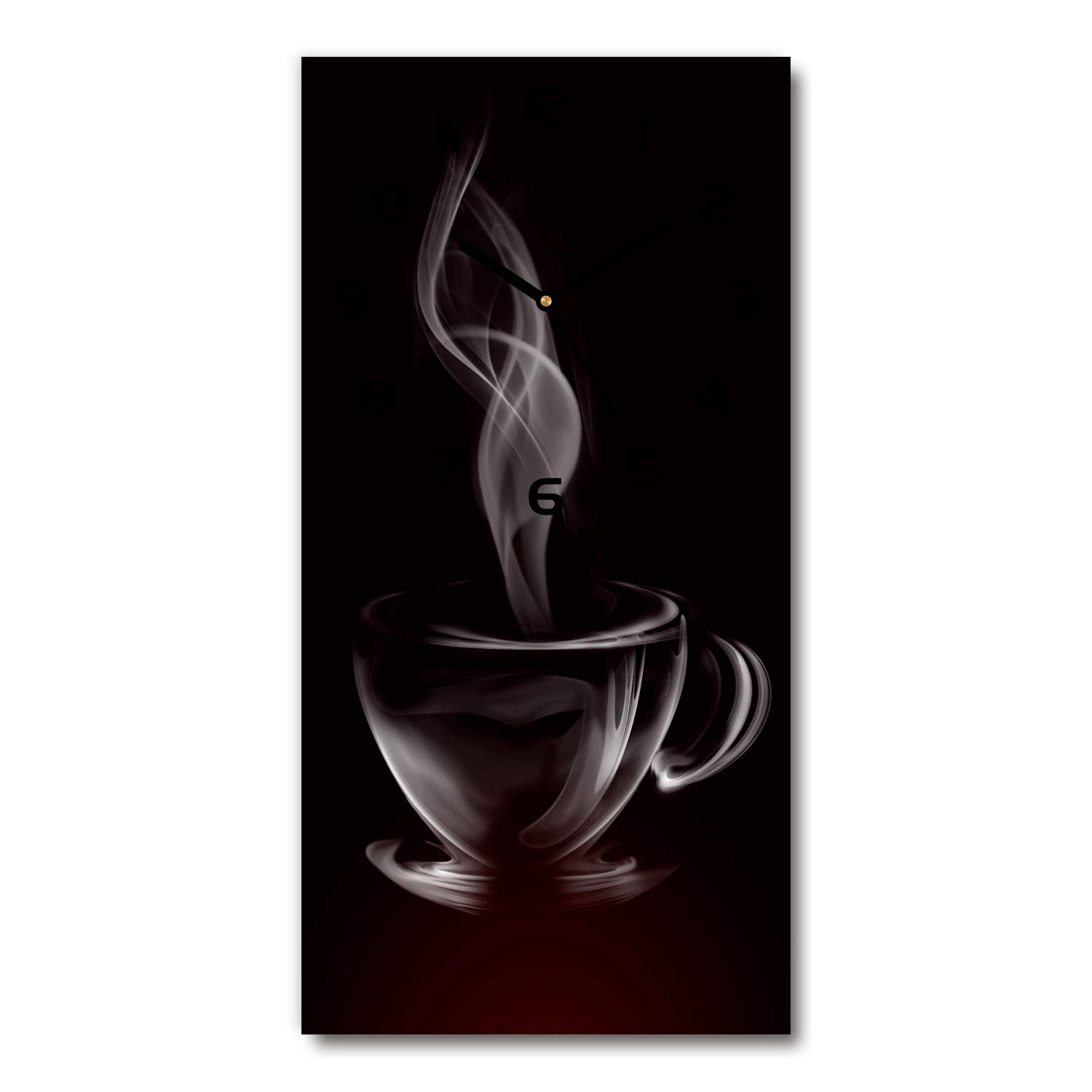 Impression verre sécurité horloge Tulup 30x60cm au design contemporain