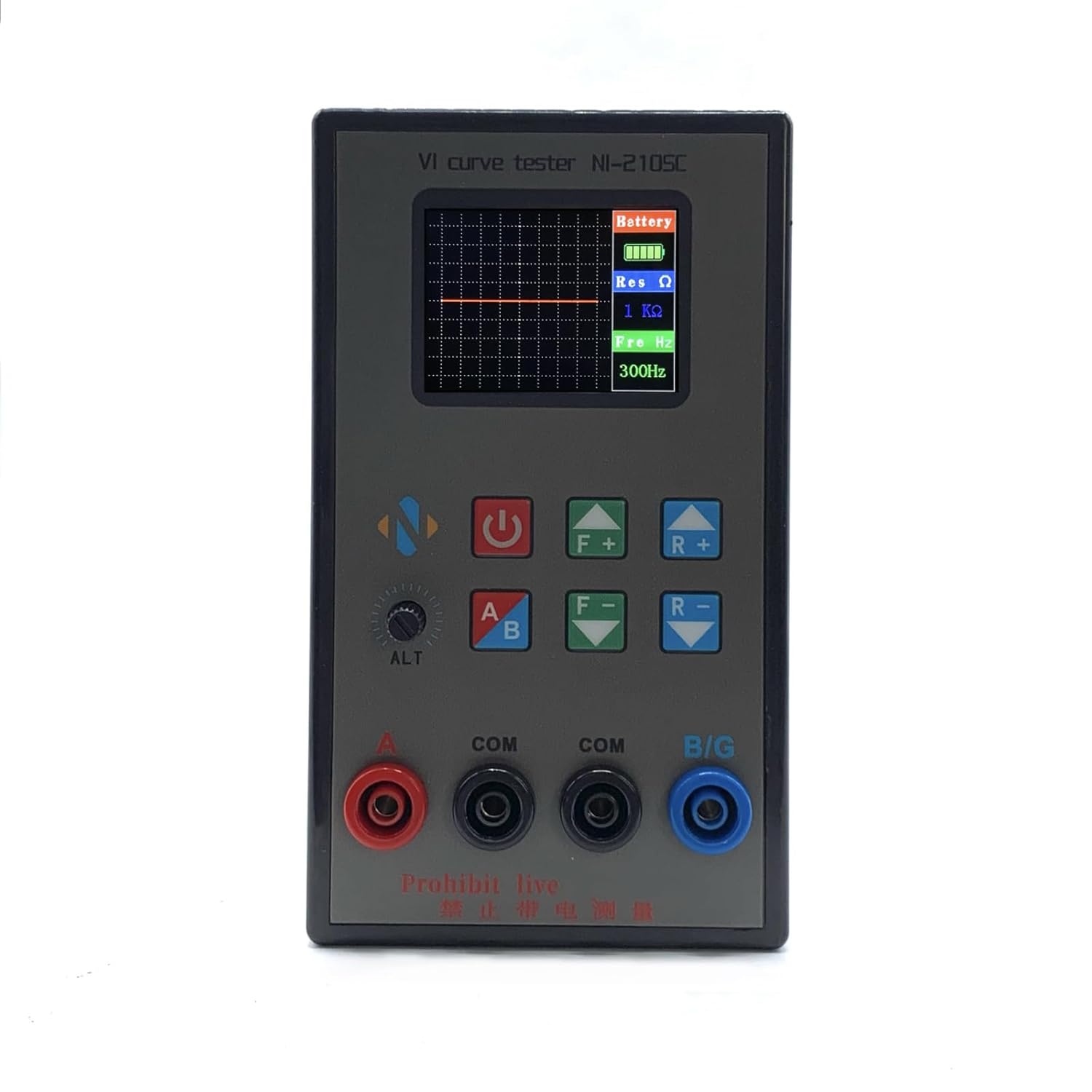 NI210SC Portable Curving Line Tester Double Channel And Adjustable Frequency 18-Gear For Electronic Component Testing