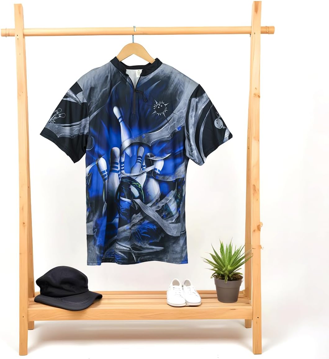 Bowling Polo Shirts 3D for Men & Women, Bowling Jersey Shirt, Team Bowling Shirts Short Sleeve Polo Gift - Image 4