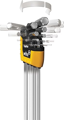 Miniatura 5 de Wiha 66991 MagicRing - Juego de llaves hexagonales con extremo de bola, de largo pulgadas, soporte interior, 13 piezas