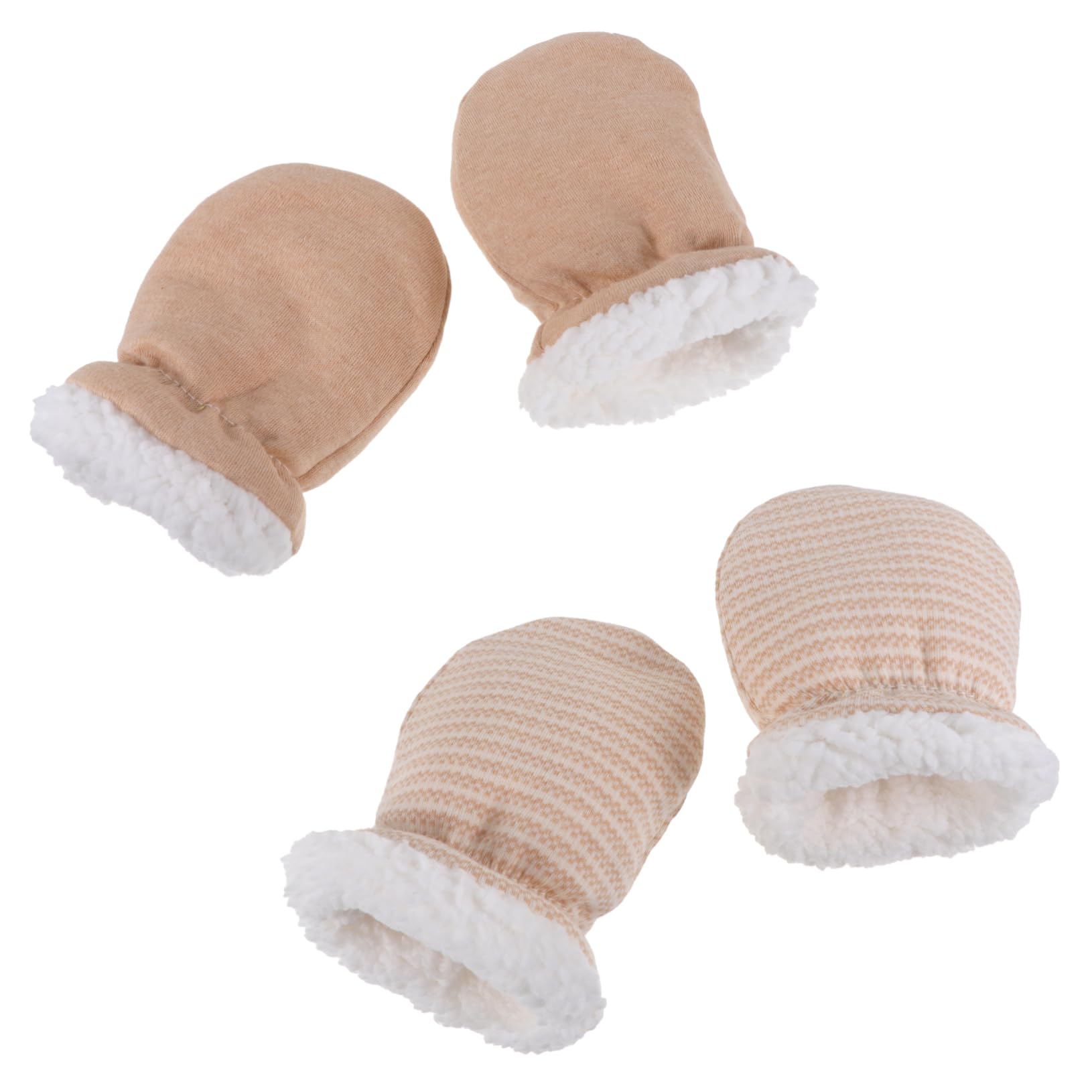 Healeved Keep Baby's Hands Clean Safe 2 Pairs of Anti-scratch Gloves Stylish Comfortable