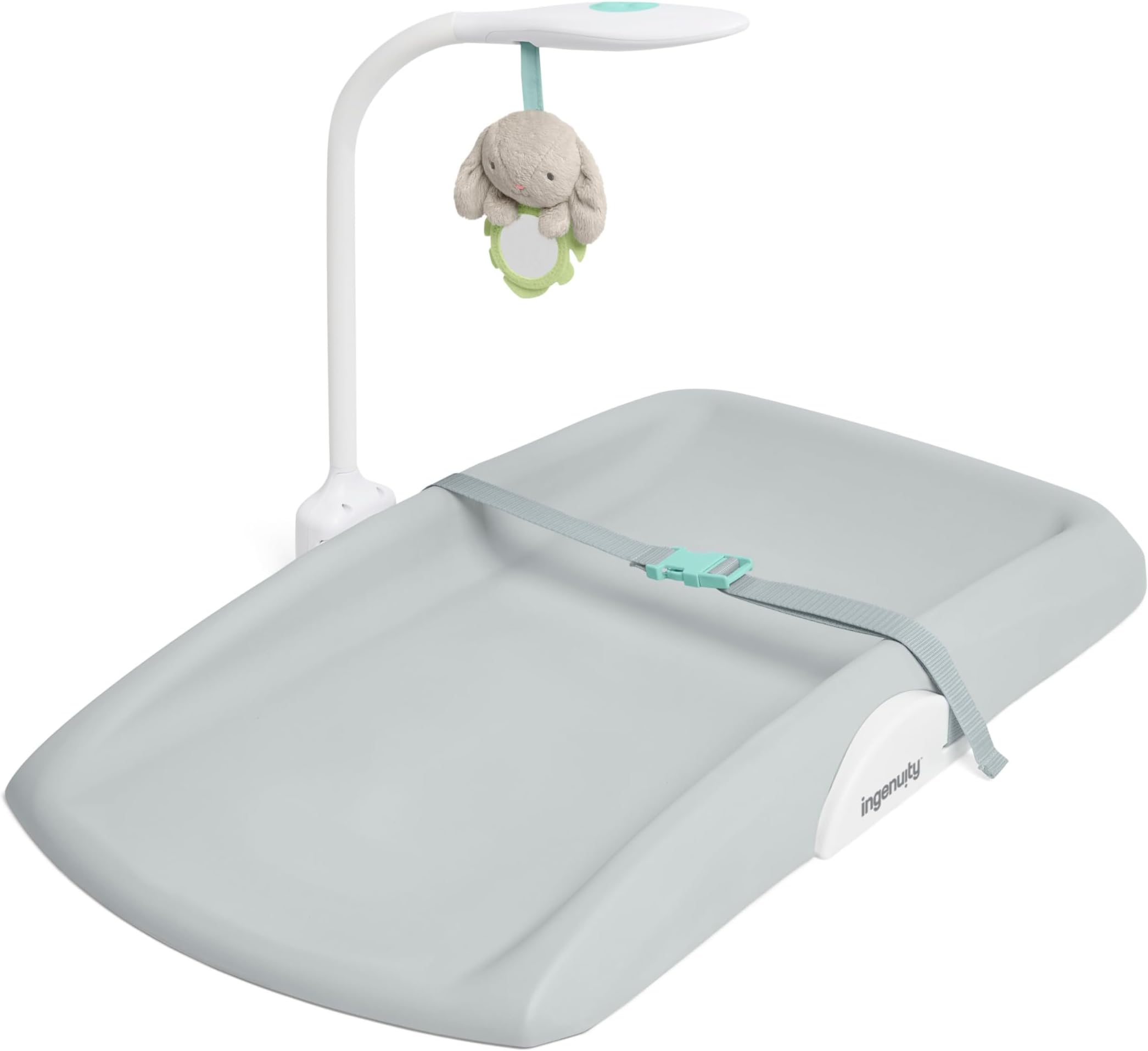 Ingenuity Day & Night Sylvi Baby Changing Mat - Includes Nightlight - Easy to Clean - Extra Comfort - Ages 0M+