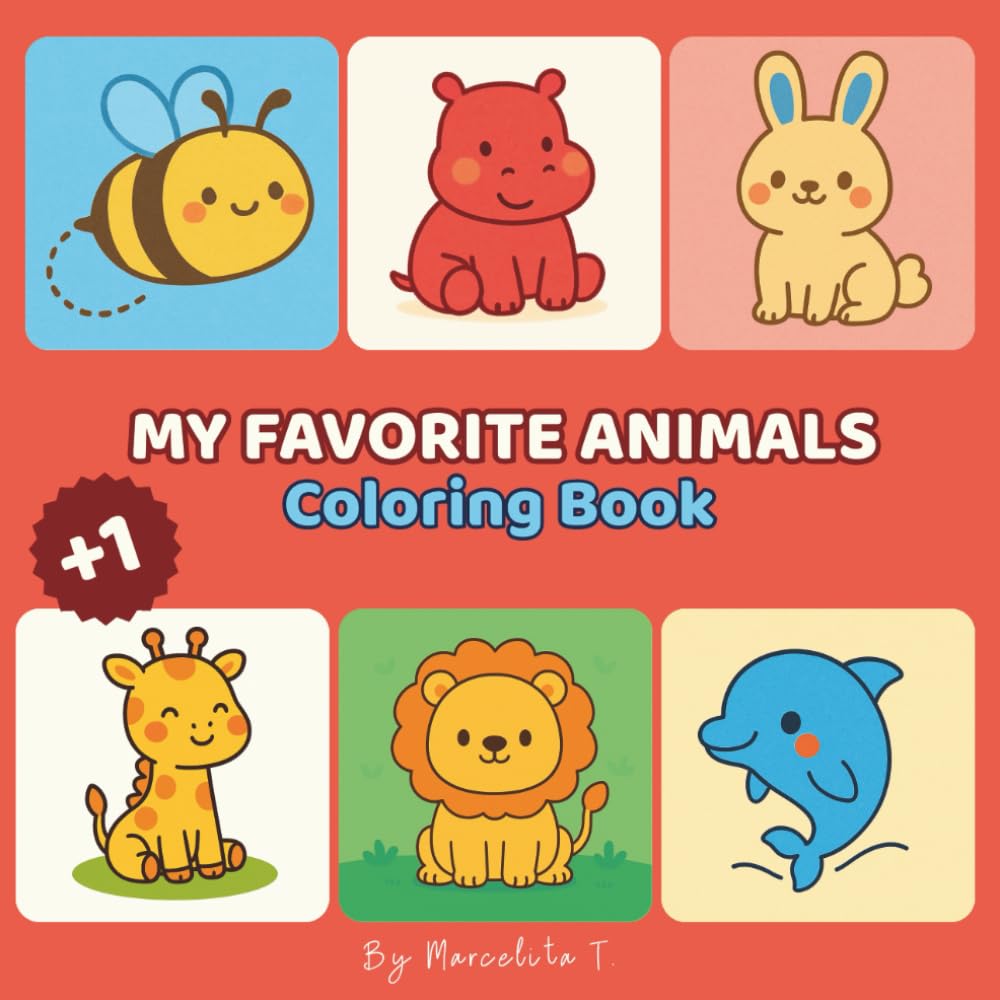 MY FAVORITE ANIMALS: Coloring Book