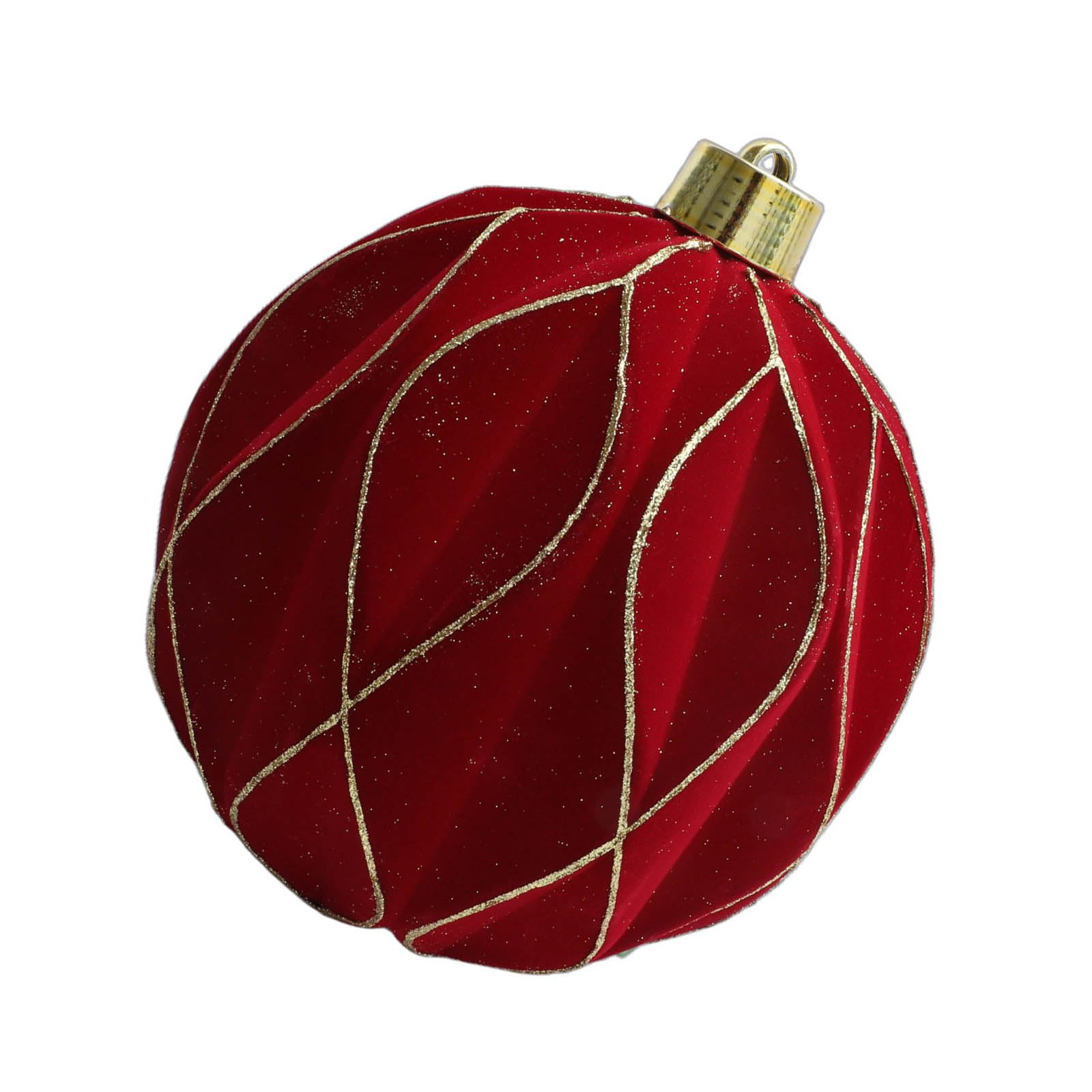 Elnwnnkc Sparkling Rhombus Pattern Velvety Christmas Ball Decorations Shatter Resistant Decorative Baubles Ornament for Christmas Tree Mantels Holiday Deck Globes