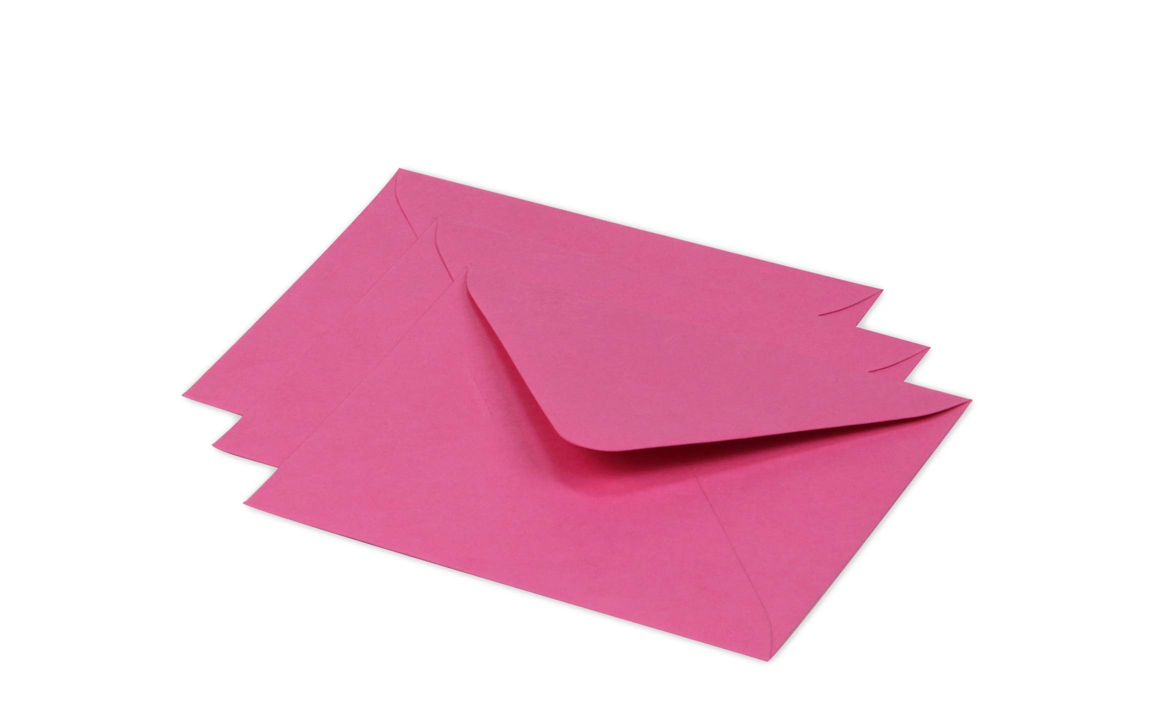 Clairefontaine 60157C Pack of 20 Gummed Envelopes Format 12,5x13,8cm 120g/m² Intensive Pink Invitation Events Correspondence Range Pollen Premium Smooth Paper
