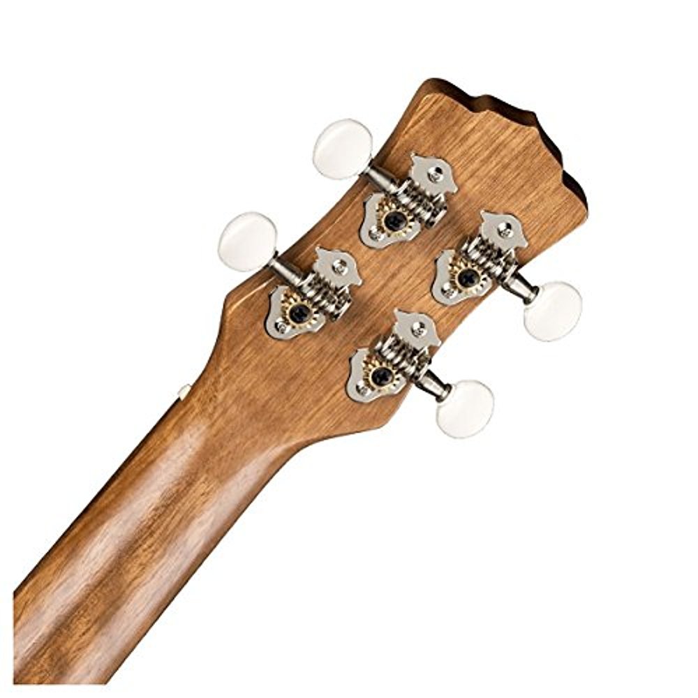 Luna Uke Flamed Acacia Tenor Ukulele with Gigbag, 18 Frets, 'C' Shape Neck, Walnut Fretboard, Satin Natural - Image 5