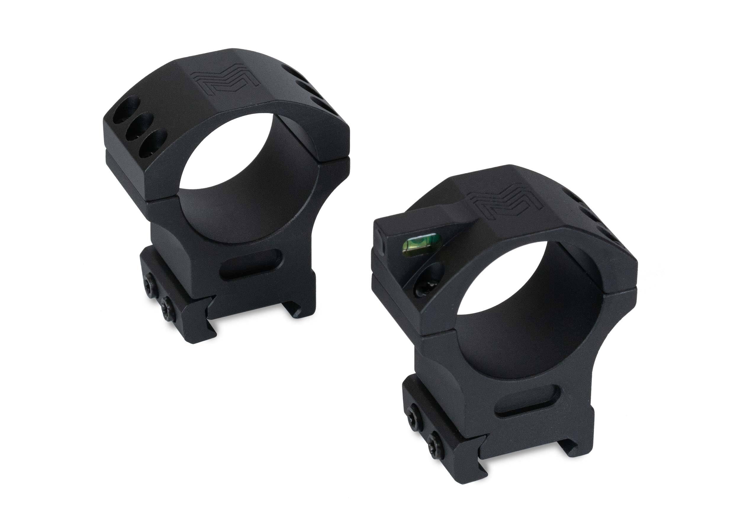 Monstrum Next Level Scope Rings with Integrated Level Bubble and Anti-Recoil Lugs | Available in 1 inch, 30 mm, and 34 mm Diameter