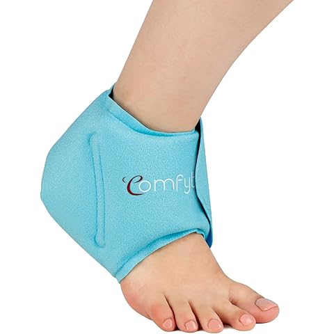 Comfytemp Ankle Ice Pack Wrap for Swelling, Plantar Fasciitis, FSA Eligible HSA, Foot Pain Relief, Reusable Gel Cold Compression Ankle Brace for Injury, Achilles Tendonitis, Gift for Men Women, 1Pcs