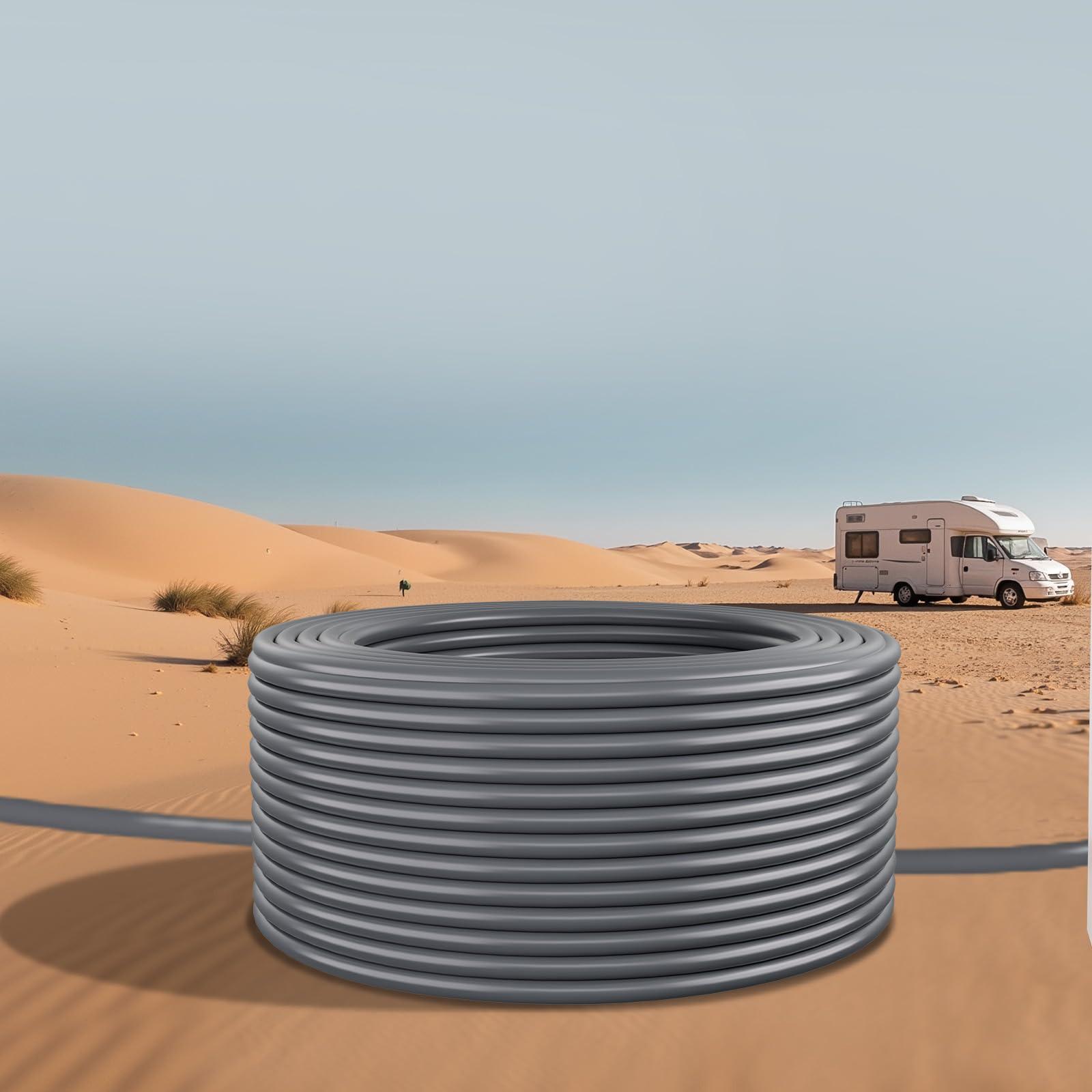 VEVOR Cavo Starlink Gen 2, Cavo di Prolunga Durevole per Generazione Standard 2, Compatibile con il Satellite Rettangolare Starlink V2, Cablaggio per Camper, 22,86 m, Nucleo in Rame 26 AWG