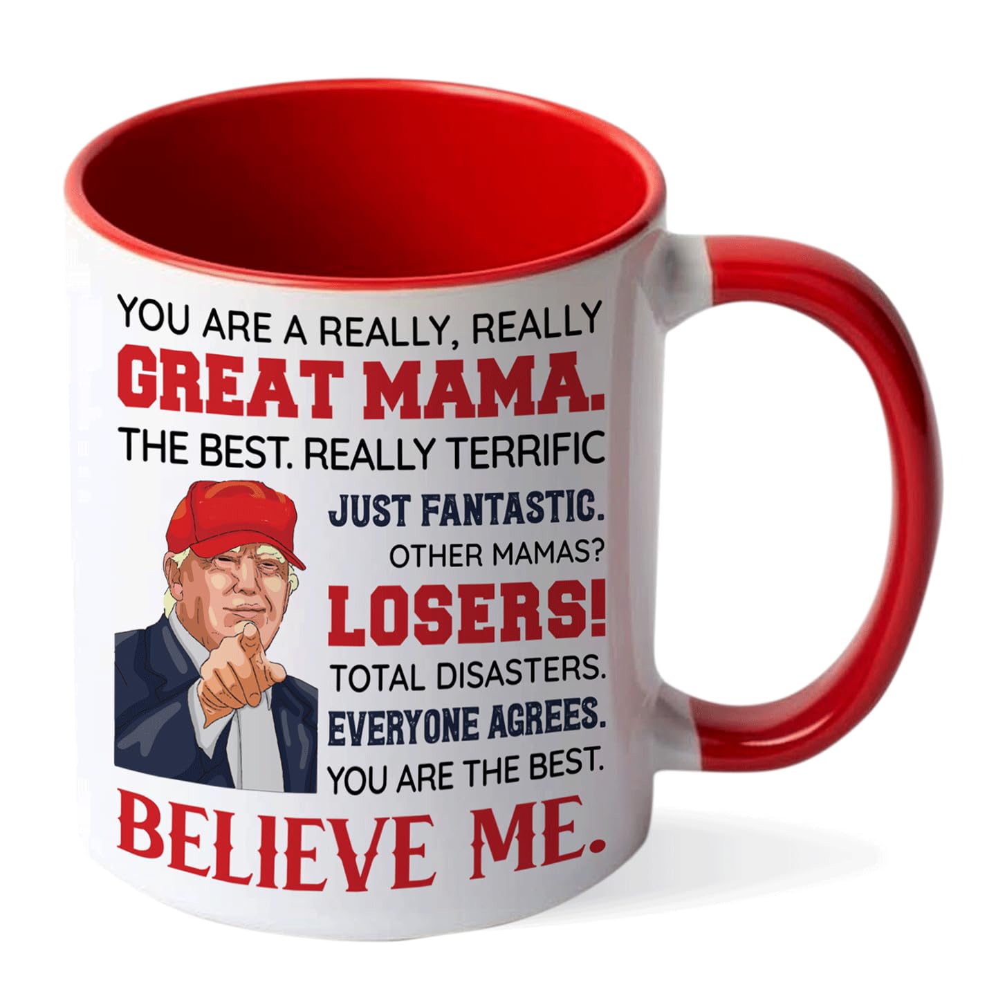 Viberty Mama Coffee Mug 11Oz, Mama Gifts for Women, Mothers Day, Christmas Gifts for Mom, Ceramic Mug