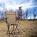 Tangkula 360-Degree Hunting Swivel Chair, Ground Blind Chairs w/Armrest & Mesh Back, Foldable Hunting Chairs w/Non-Slip Foot Pads & Steel Frame, Portable Hunting Seats for Camping, Hunting, Fishing