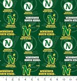 Officially Licensed NHL Cotton Fabric- Minnesota North Stars Cotton Fabric with Tone on Tone Design