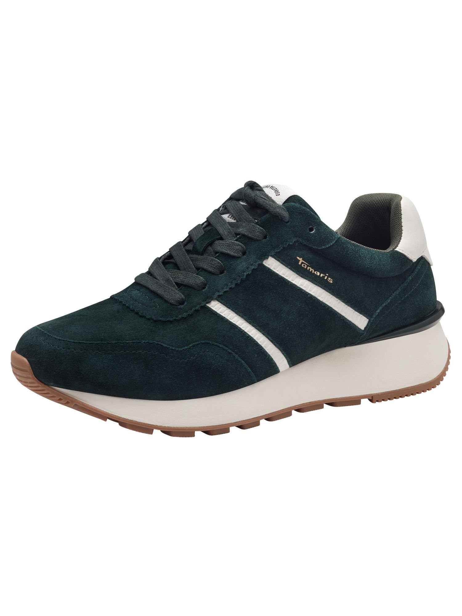 Tamaris Women' 1-23740-43 Sneaker, Dark Green, 6.5 UK