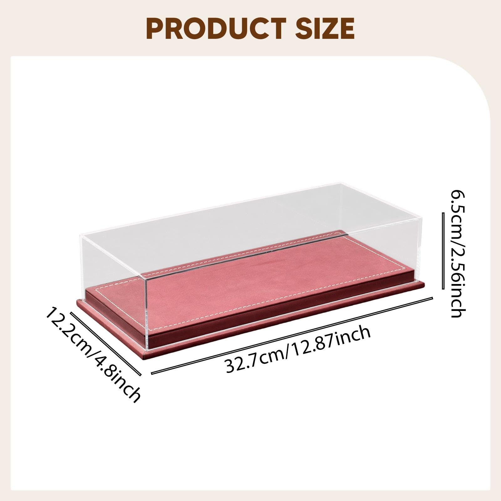 Vitrina Acrílica para Coche Modelo 1/64. Vitrina Transparente para Guardar Coches de Juguete.