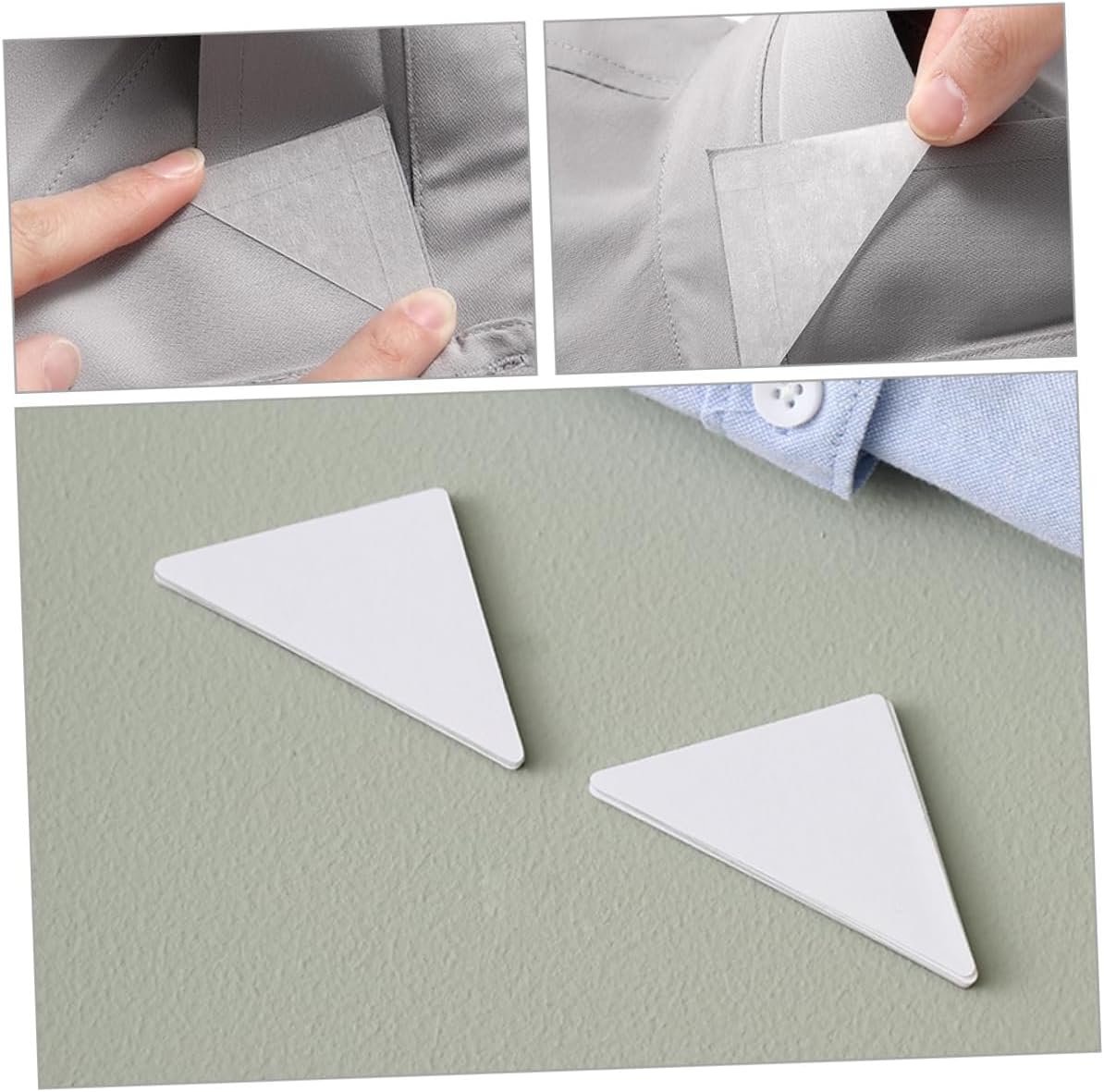 180pcs Collar Stays for Men Pvc Adhesive Shirt Inserts Prevents Collar Flipping Durable and Easy to Apply for Dress Shirts