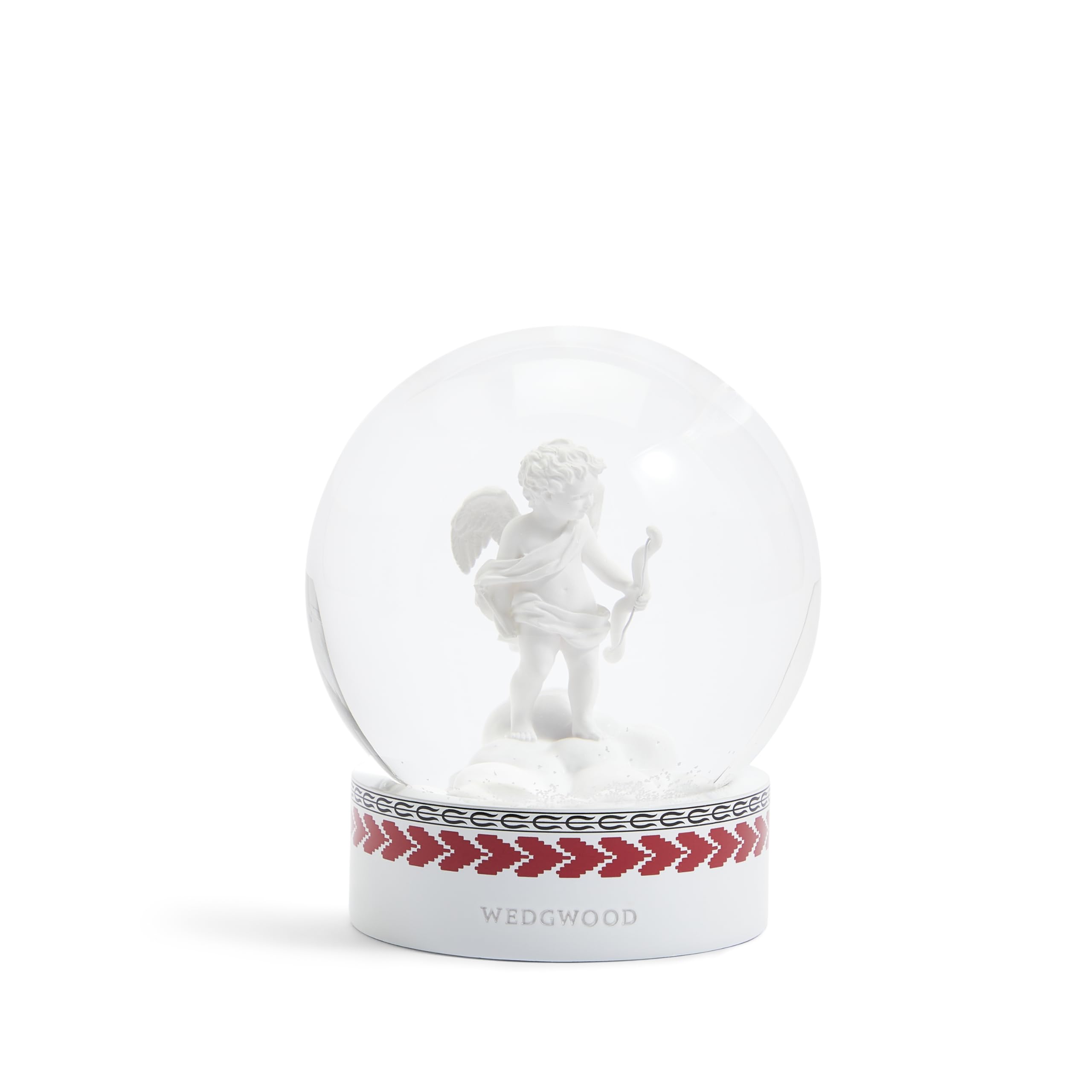 Wedgwood White Love Snow Globe