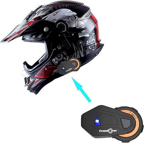1Storm Casco de motocross para adultos, todoterreno, MX, BMX, ATV, motocross, mecánico, HGXP14B, fibra de carbono, negro, HGXP14B