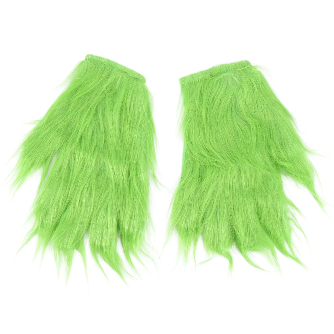 Abaodam 1pair Christmas Green Haired Gloves for Carnival Party Performance Props Fun and Comfortable Cosplay Gloves for Festive Events and Themed Gatherings