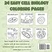 Cell Biology Bold and Easy Science Coloring: Color cells, tissues and organelles, hand drawn by a science teacher with over 20 years experience of explaining tricky concepts in a clear and simple way.