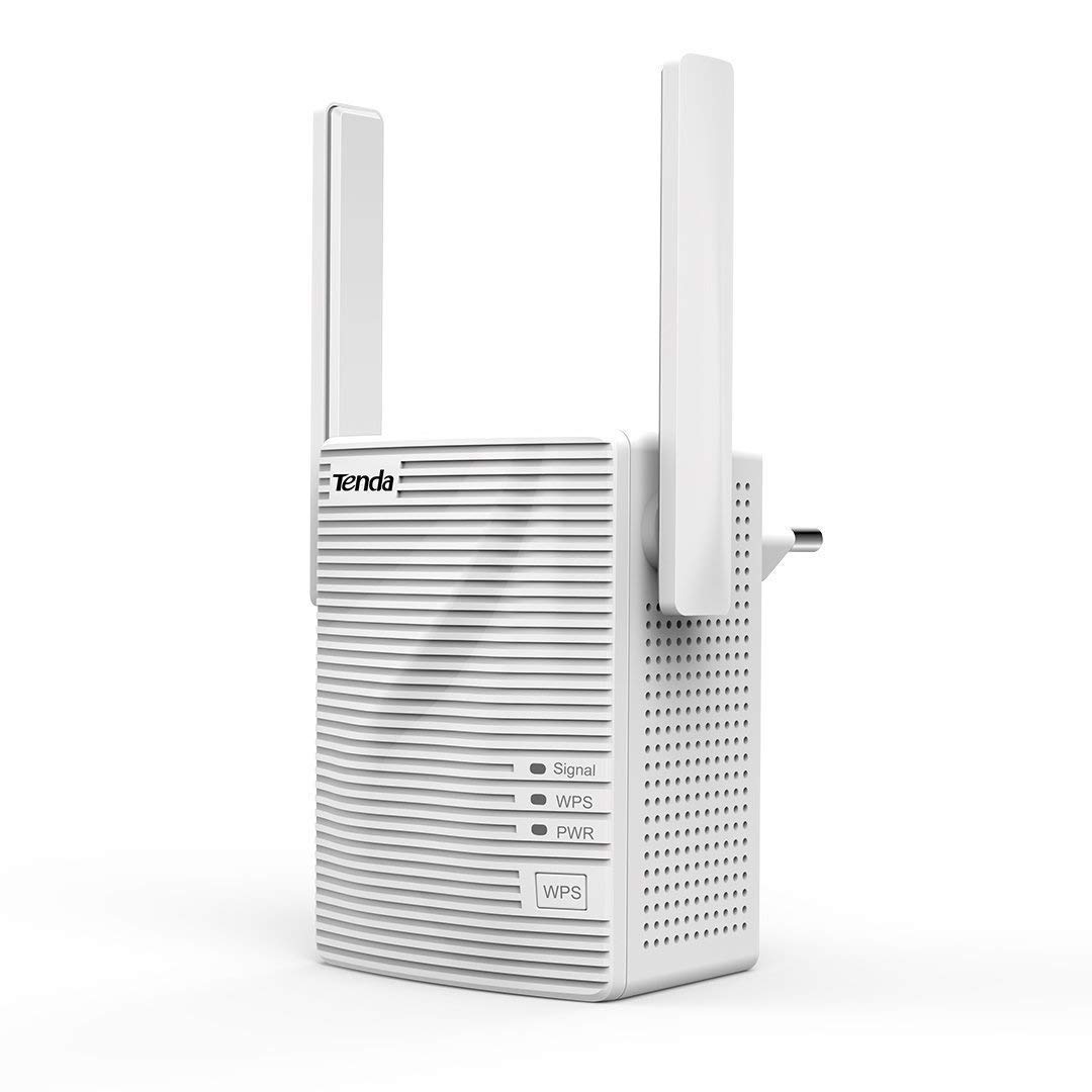 Tenda A301 Répéteur WiFi - Amplificateur WiFi 300Mbps, WiFi Extender, WiFi Booster, Supprimez Les Zones Mortes, jusqu'à 200m²,1 Port Ethernet, Compatible avec Toutes Les Box Internet