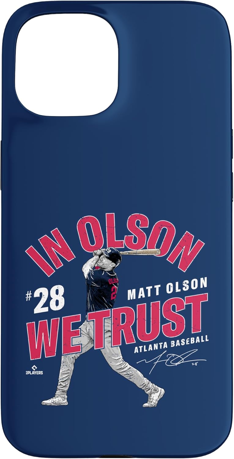 In Olson We Trust Matt Olson Atlanta Baseball MLBPA Case for iPhone 12 Pro Max