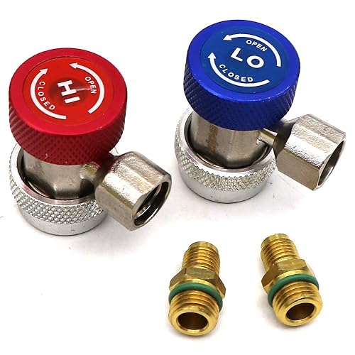 Miniatura 6 de kipa Juego de manómetro de CA R12 R22 R134A R410A 4 vías HVAC Kit de herramientas de diagnóstico de refrigeración componentes de servicio de