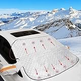 LULUETPUE Frontscheibenabdeckung Winter Auto Windschutzscheibenabdeckung Faltbare Scheibenabdeckung mit Magnet gegen Frost/Schnee/EIS/Staub/Sonne (180 x 120 cm)