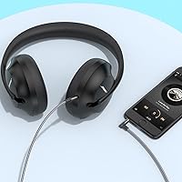 Vista 6 de Cable de audio auxiliar de 3.5mm a 2.5mm (2m), cable de 90 grados a la derecha compatible con auriculares Bose 700 QuietComfort QC45 QC35II QC35