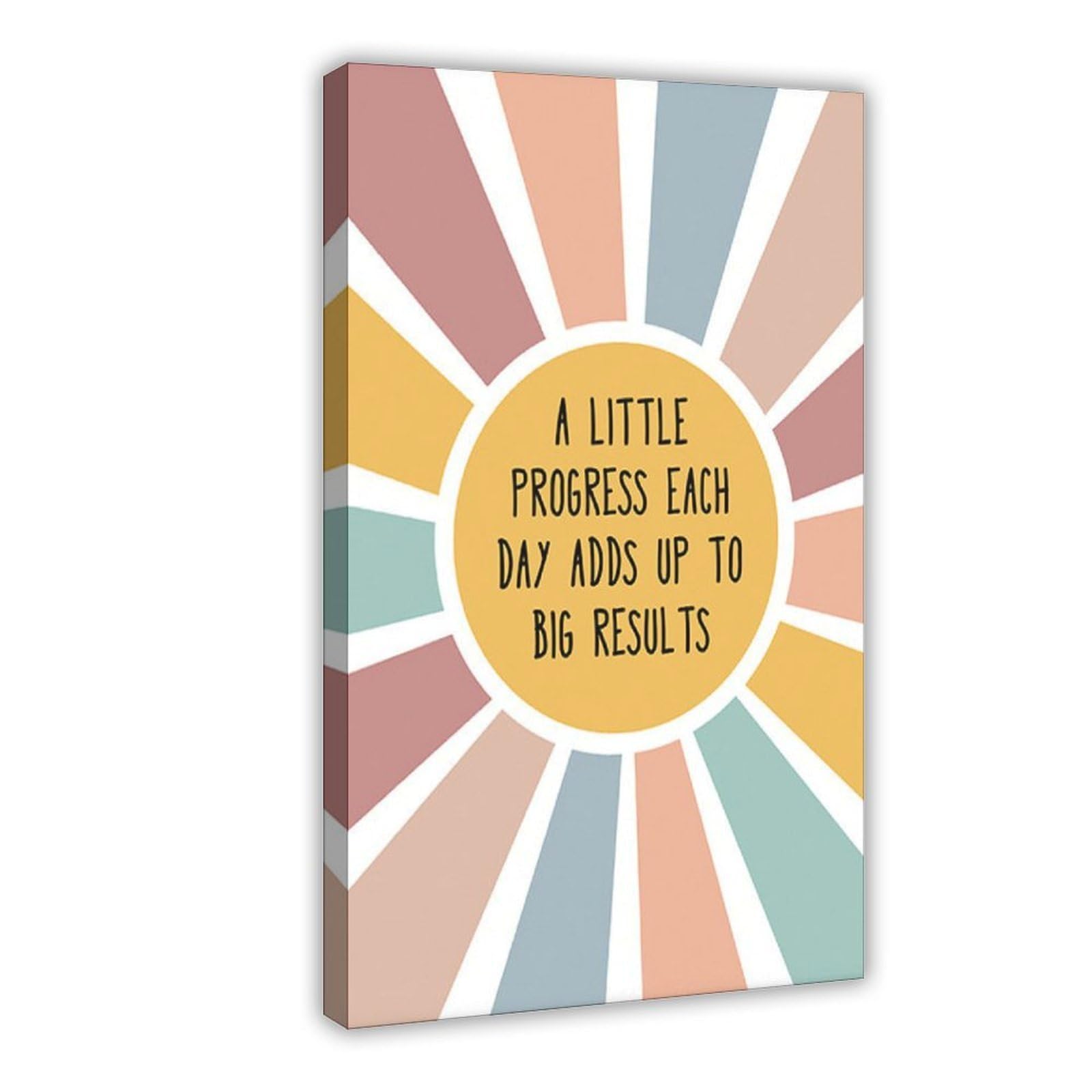 LNYLSJ Poster artistico con scritta "Daily Growth Mindset CBT Calm Corner Counselor" | Tela per soggiorno, camera da letto, casa, ufficio, stampa regalo, stile cornice, 40,6 cm di lunghezza x 61 cm di larghezza