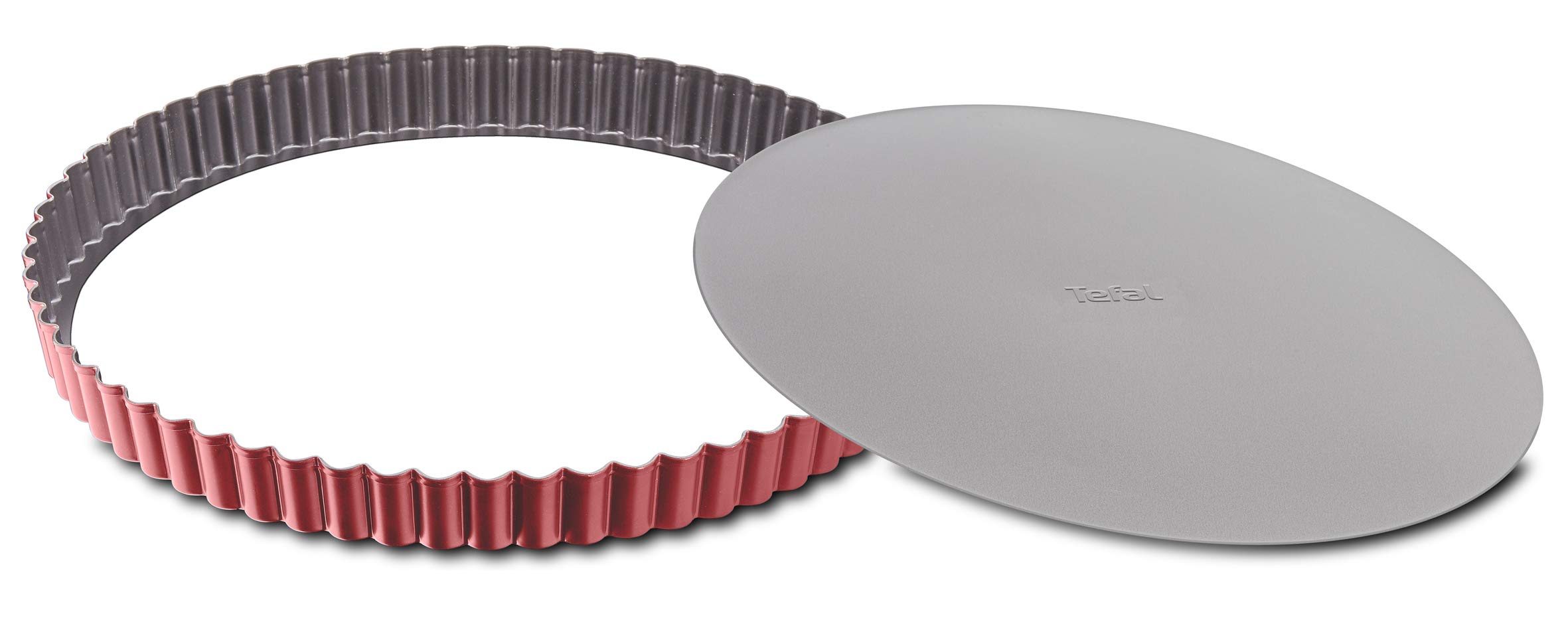 TEFAL Delibake J1641574, Forma do pieczenia tarty 28 cm, Nieprzywierająca powłoka, Wyjmowane dno, Niemiecka jakość