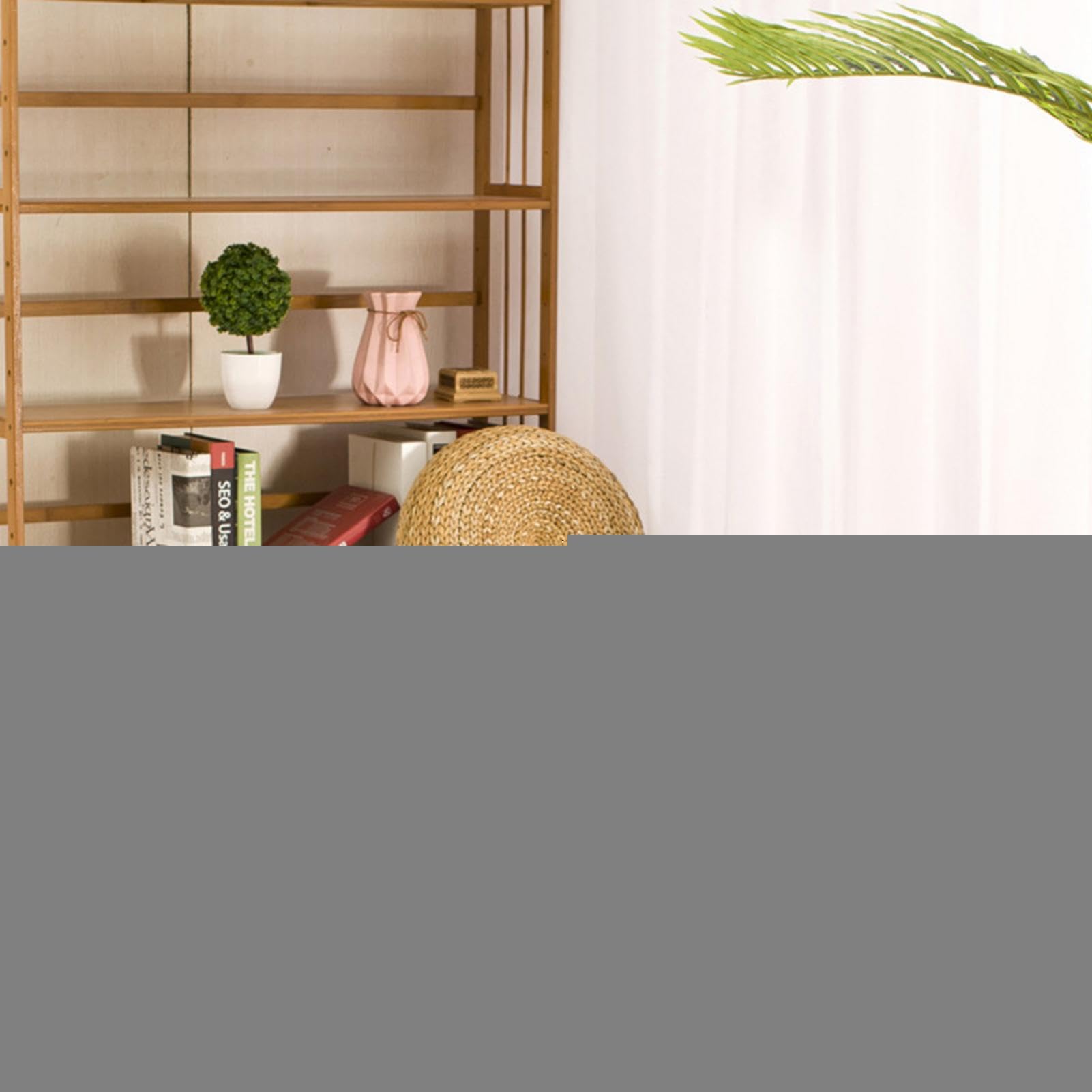 Futon, Cuscino in Vimini Naturale, Cuscino rotondo Tatami, Cuscino Seduta in Paglia da Terra Rotondo Tatami, Traspirante, Cuscino Rotondo da Pavimento, Decorazione per Salotto da Giardino