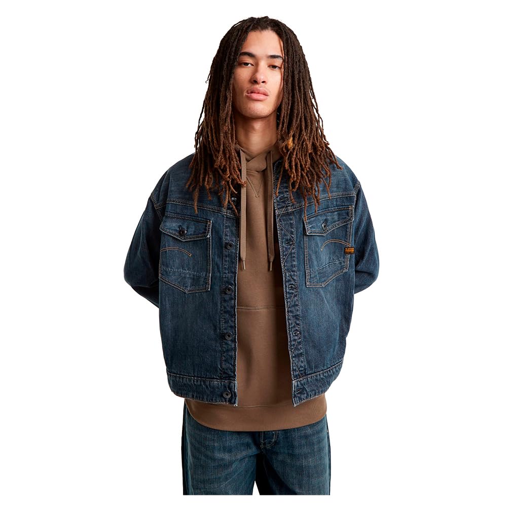 G-Star Men's Dakota Jacket, Blue (worn in broken cloud D23593-D762-G793), XXL