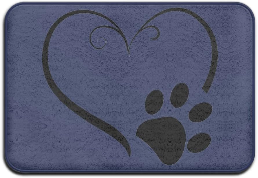 FACAIM Door Mat Paws Footprints Clean Machine High
