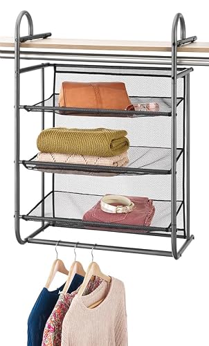 Whitmor Hanging 3 Shelf Closet Organizer