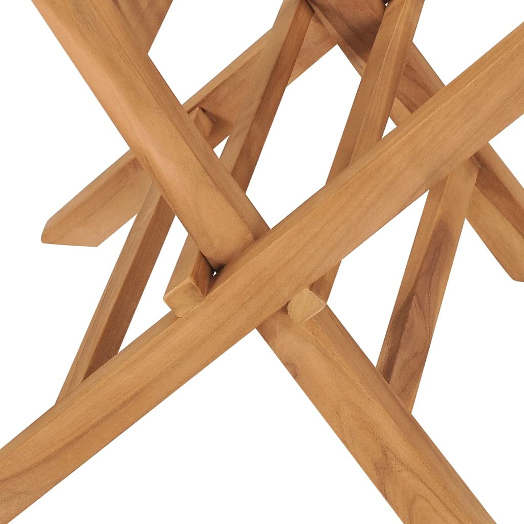 vidaXL 2X Madera Maciza de Teca Sillas de Jardín Asiento Patio Terraza Balcón Comedor Muebles Mobiliario Exterior Duradero Práctico Plegables