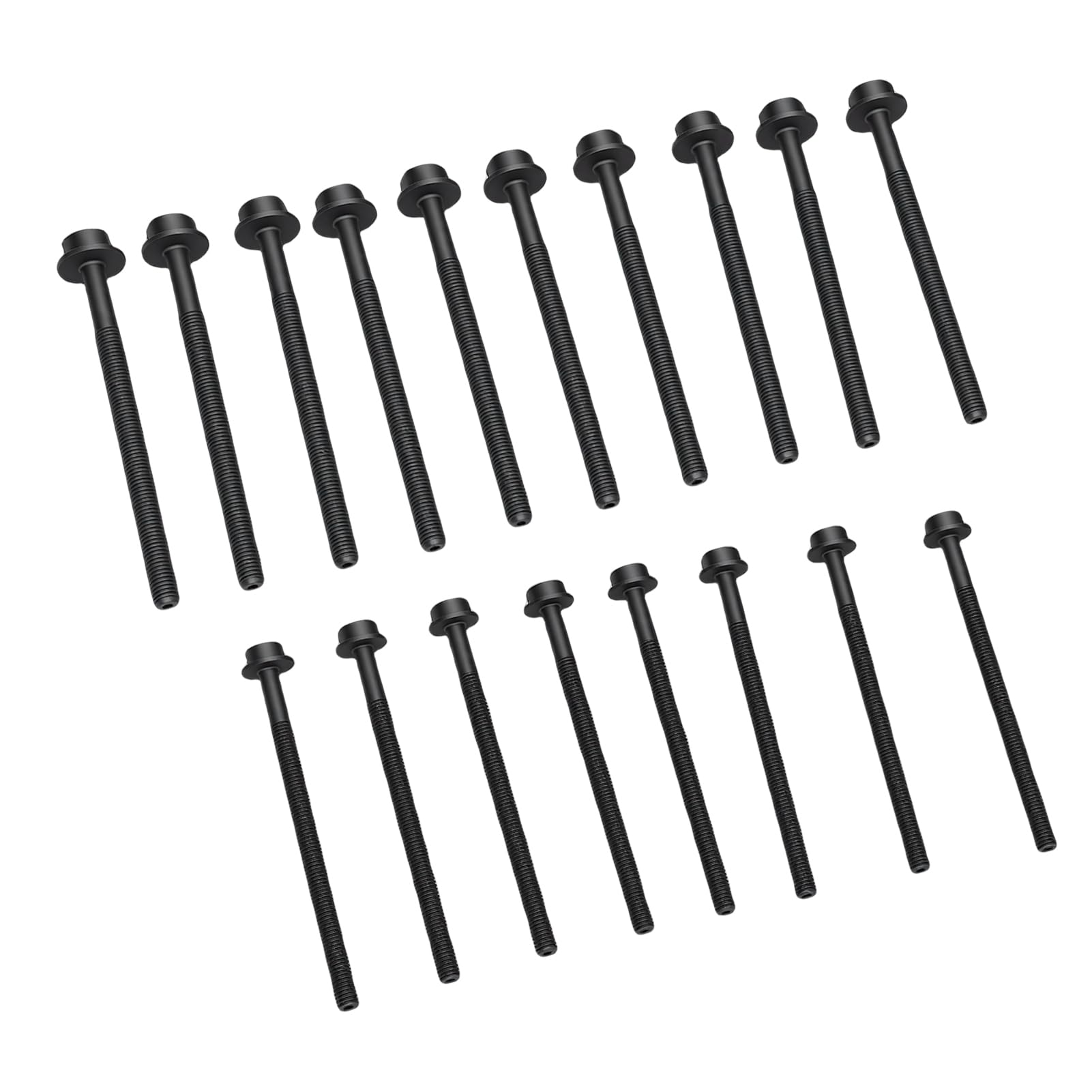 Bnineteenteam Set Bulloni Testata 18 Pezzi, Kit di Fissaggio Motore in Acciaio Ad Alta Resistenza con Design Resistente Alle Alte Temperature, Sostituzione per MK7 MK8 Custom 2.2 FWD RWD