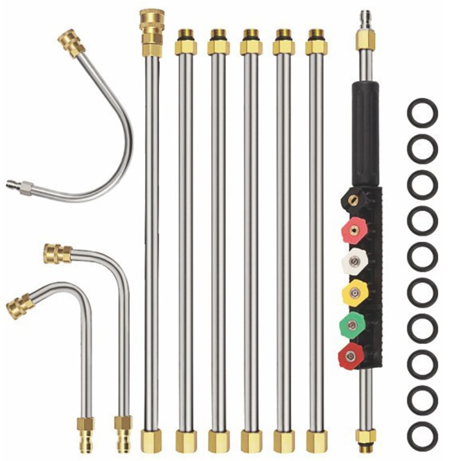 Rallonge nettoyeur haute pression 2,7m avec 6 buses 4000 psi