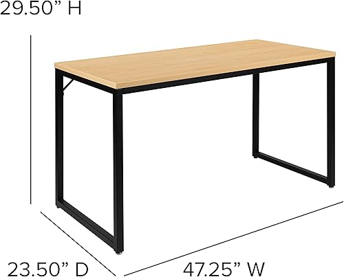 Miniatura 43 de Flash Furniture escritorio para computadora Nogal rústico,Negro,Blanco,Arce,Mahogany,Gris (rustic gray),Nogal,https://www.amazon.com/dp/undefined