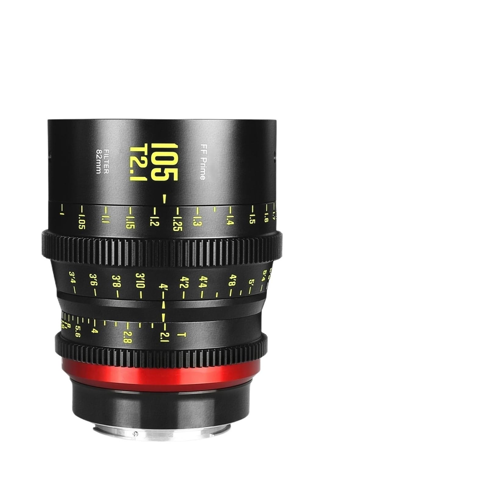 Camera Lens, 16/24/35/50/85/105/135mm T2.1/2.5/2.4Cine Lens,Compatible for Full Frame Cinema Camera Systems,in Parts(105mm,RF)