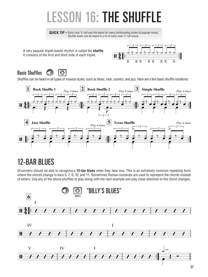 Hal Leonard Drumset Method Complete Edition | Step-by-Step Drum Lessons for Beginners | Includes Books 1 and 2 with Video and Audio | Drum Instruction Book for Students, Teachers, and Self-Learners