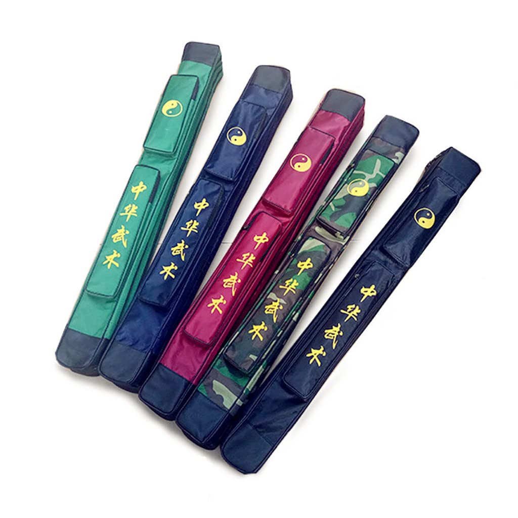 Bolsa de Transporte de Espada Taichi, Resistente al Agua, Duradera, Bolsa de Almacenamiento de Espada samurái Katana con Correa Ajustable para el Hombro, Bolsa de Espada de una y Dos Capas, Funda de