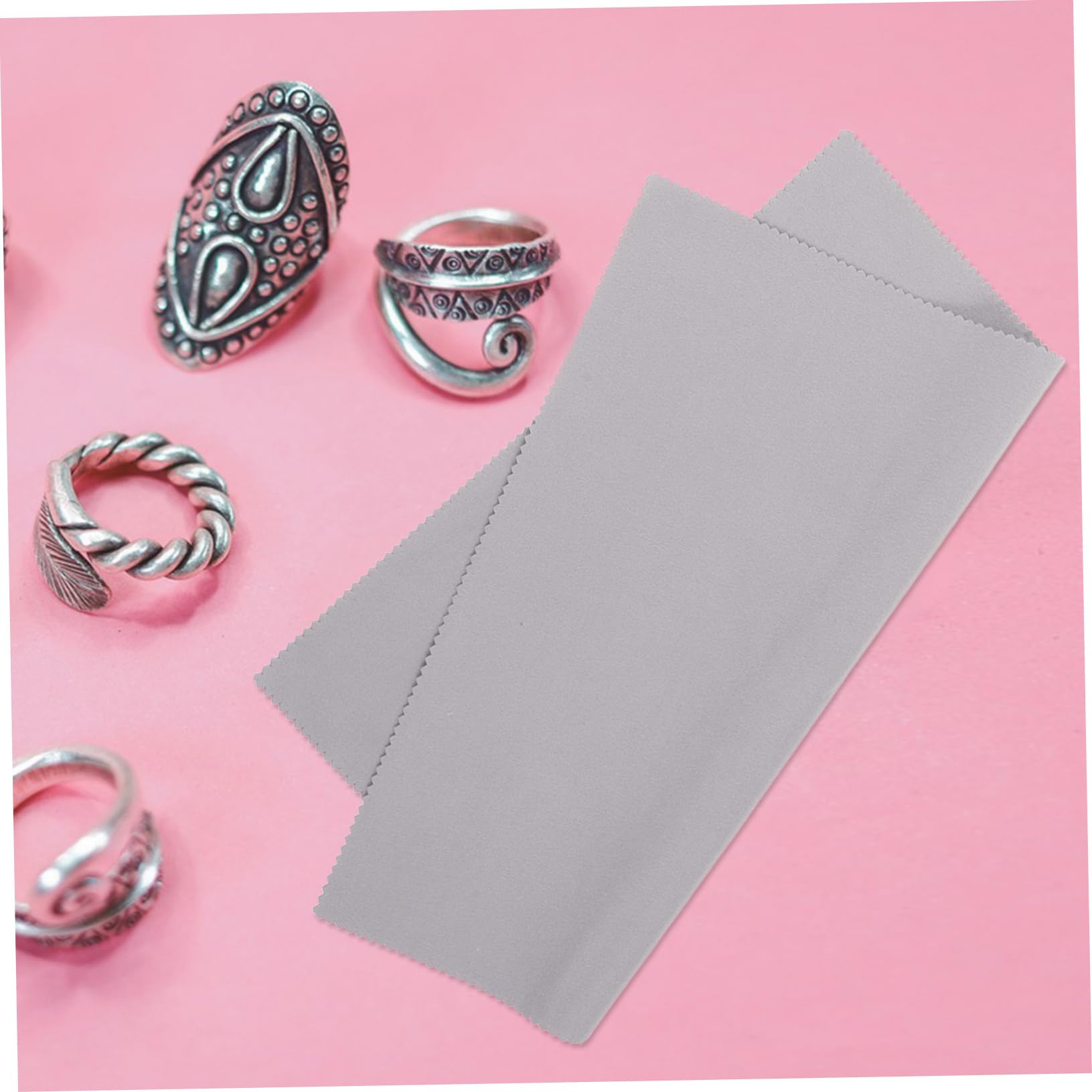 Healvian Paño De Limpieza De Plata Preocuparse Joyería Limpiadora De Plata Limpiador De Joyas De Plata Paño De Limpieza De Lentes Paño De Limpieza Del Teléfono Ante