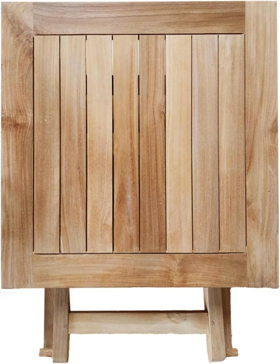 Teak Wood Folding 20”-Inch Outdoor Coffee Table - Perfect for Camping & Outdoor Entertaining - Ideal for Backyard, Front Porch, Balcony (Square)