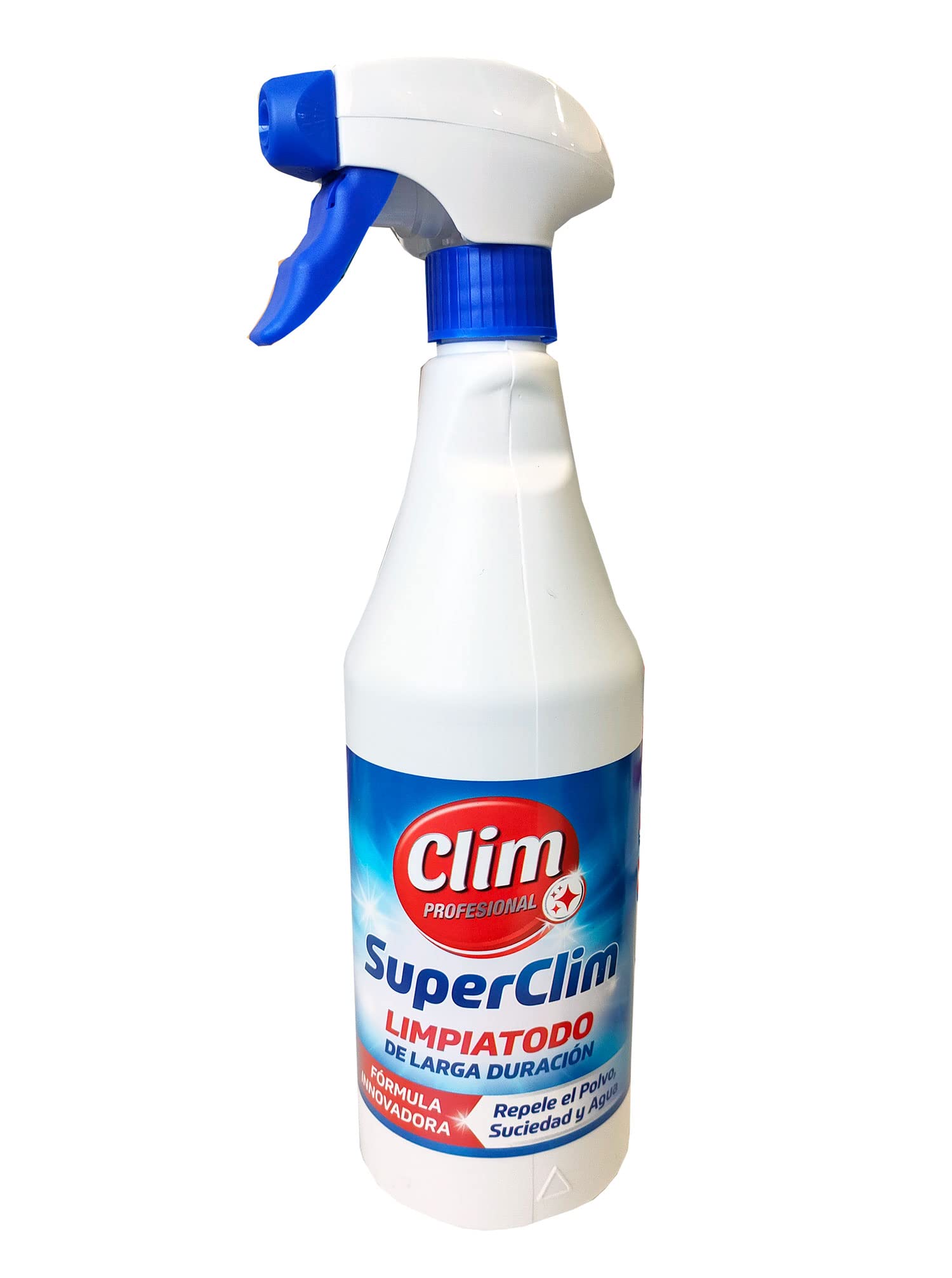 Clim Profesional - 12 SuperClim Limpiatodo Mágico, Antiestático, Multiusos 750ml. Caja 12 uds, Limpieza y Brillo en Cristal, Plástico, Madera, PVC, Vinilo, Acero Inox
